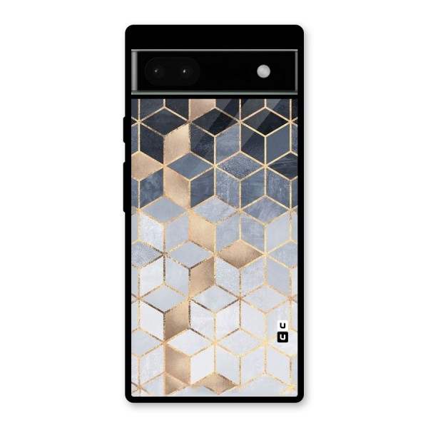 Blues And Golds Glass Back Case for Google Pixel 6a