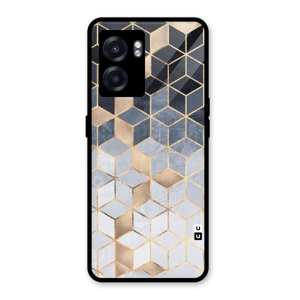 Blues And Golds Glass Back Case for Oppo K10 (5G)