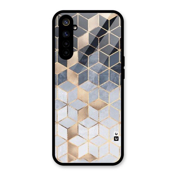 Blues And Golds Glass Back Case for Realme 6