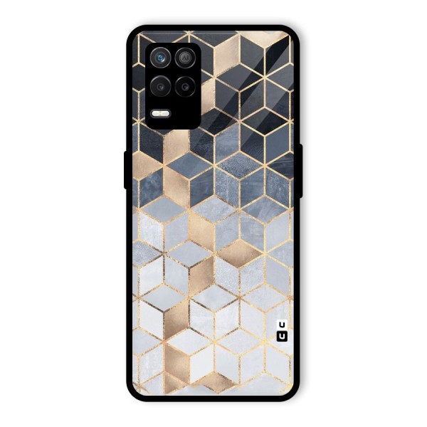 Blues And Golds Glass Back Case for Realme 8 5G