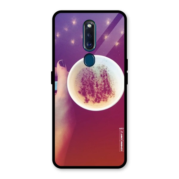 Bokeh Coffee Mug Glass Back Case for Oppo F11 Pro