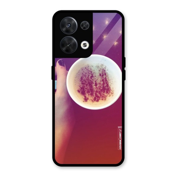 Bokeh Coffee Mug Glass Back Case for Oppo Reno8 5G