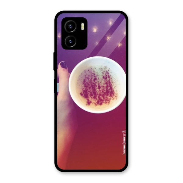 Bokeh Coffee Mug Glass Back Case for Vivo Y15s