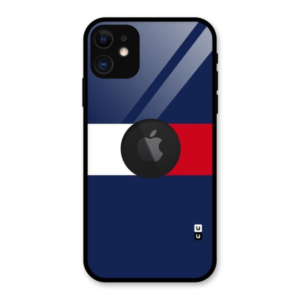 Bold Colours Glass Back Case for iPhone 11 Logo Cut