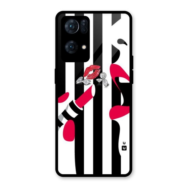 Bold Woman Glass Back Case for Oppo Reno7 Pro 5G