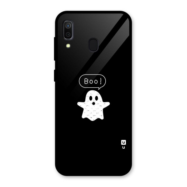 Boo Cute Ghost Glass Back Case for Galaxy A30