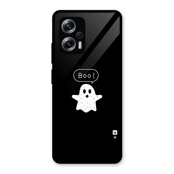 Boo Cute Ghost Glass Back Case for Redmi K50i