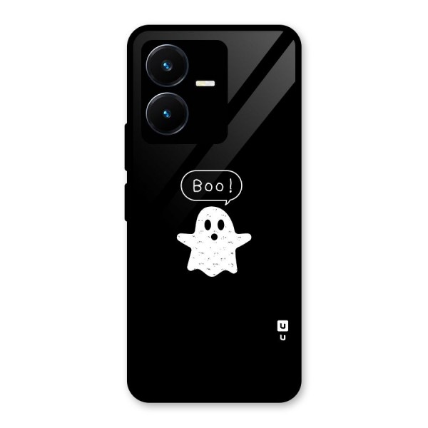 Boo Cute Ghost Glass Back Case for Vivo Y22