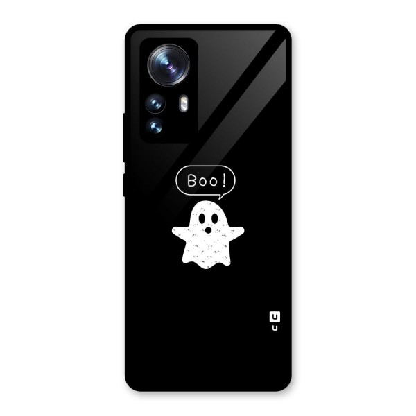 Boo Cute Ghost Glass Back Case for Xiaomi 12 Pro