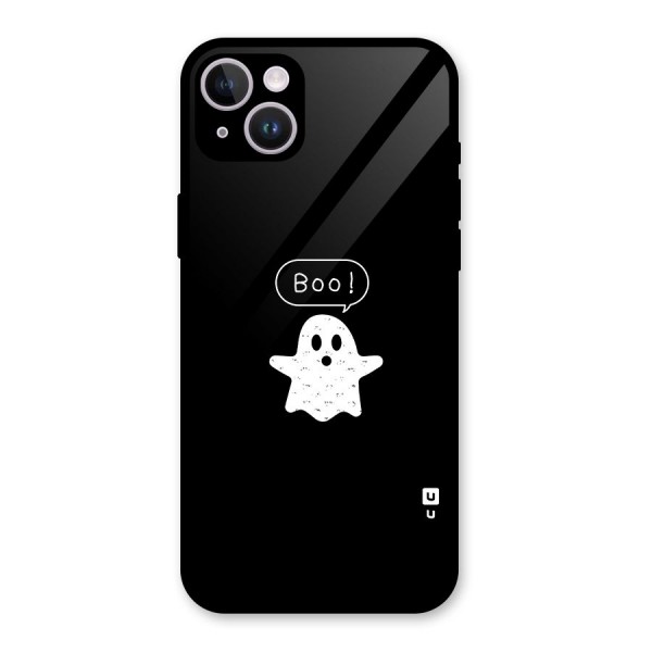 Boo Cute Ghost Glass Back Case for iPhone 14 Plus