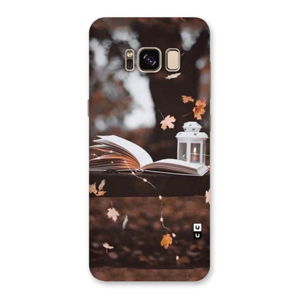 Book and Fall Leaves Back Case for Galaxy S8