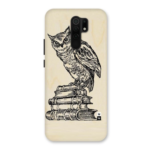 Book Owl Back Case for Redmi 9 Prime