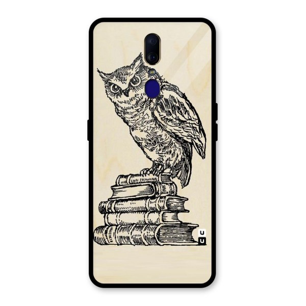 Book Owl Glass Back Case for Oppo F11