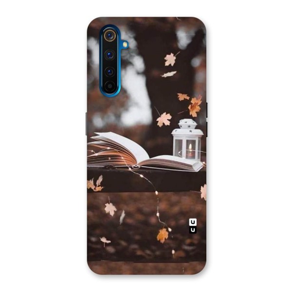 Book and Fall Leaves Back Case for Realme 6 Pro