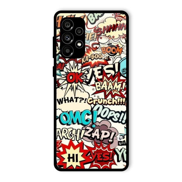 Boom Zap Glass Back Case for Galaxy A73 5G