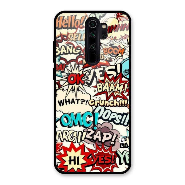 Boom Zap Glass Back Case for Redmi Note 8 Pro