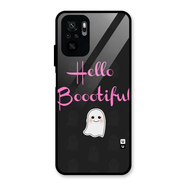 Boootiful Glass Back Case for Redmi Note 10