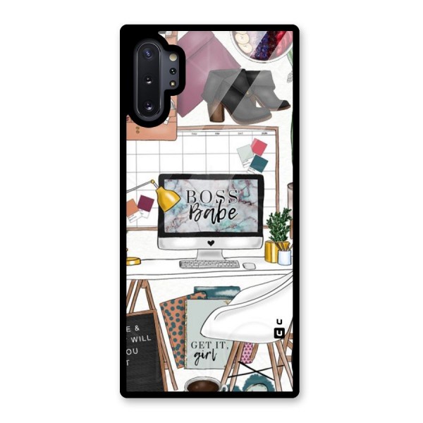 Boss Babe Glass Back Case for Galaxy Note 10 Plus