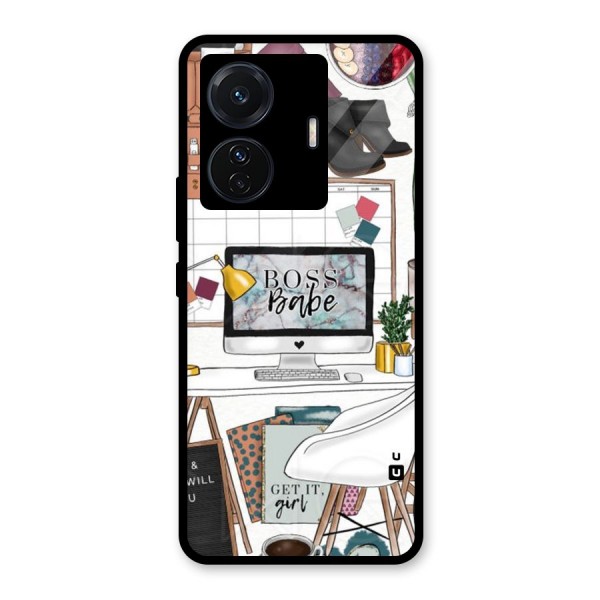 Boss Babe Glass Back Case for Vivo T1 Pro