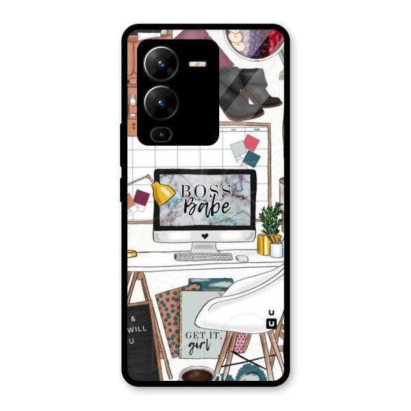 Boss Babe Glass Back Case for Vivo V25 Pro