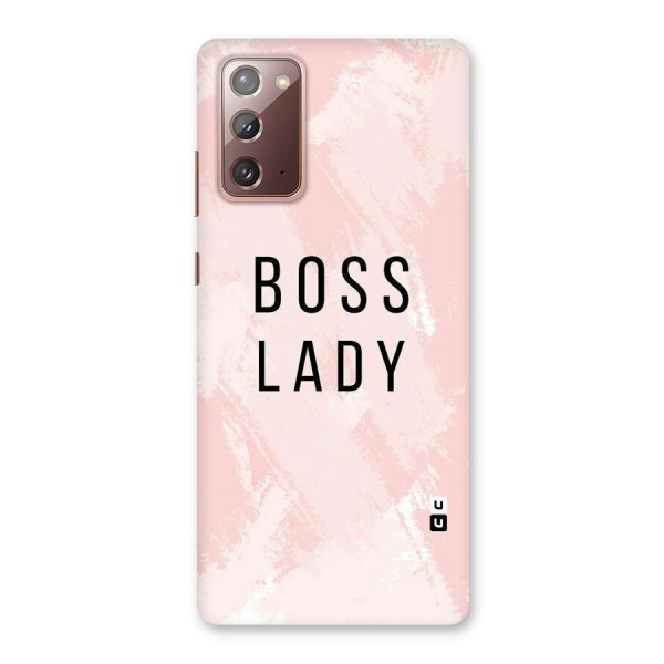 Boss Lady Pink Back Case for Galaxy Note 20