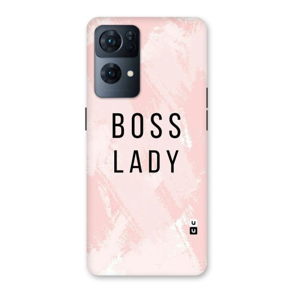 Boss Lady Pink Back Case for Oppo Reno7 Pro 5G