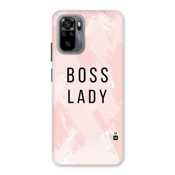 Boss Lady Pink Back Case for Redmi Note 10