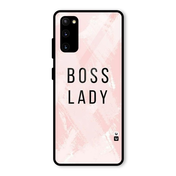 Boss Lady Pink Glass Back Case for Galaxy S20 FE 5G