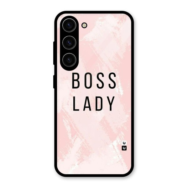 Boss Lady Pink Glass Back Case for Galaxy S23