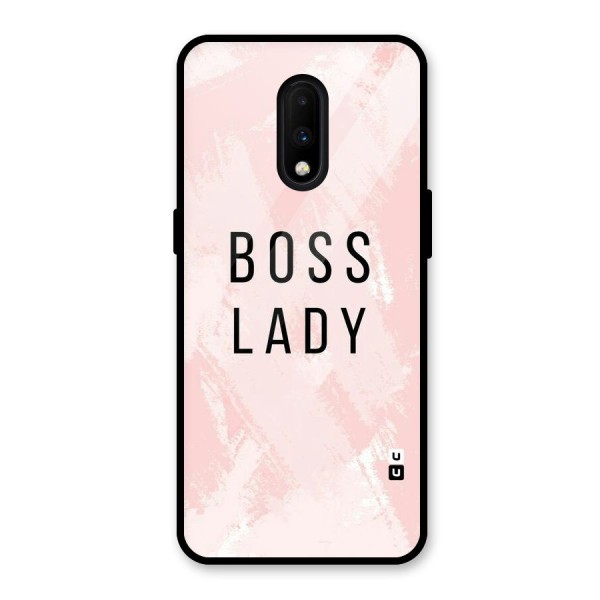 Boss Lady Pink Glass Back Case for OnePlus 7