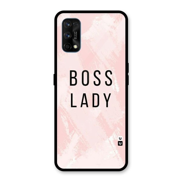 Boss Lady Pink Glass Back Case for Realme 7 Pro