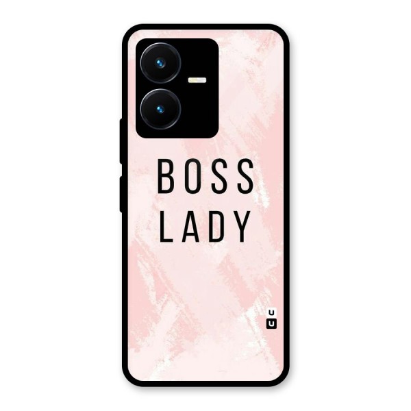 Boss Lady Pink Glass Back Case for Vivo Y22