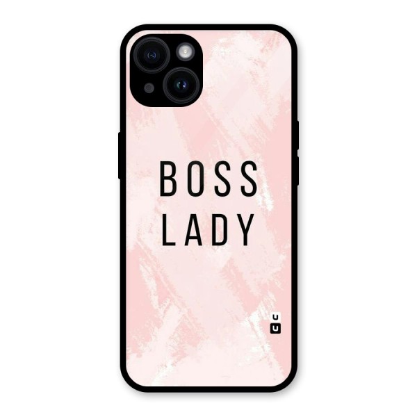 Boss Lady Pink Glass Back Case for iPhone 14
