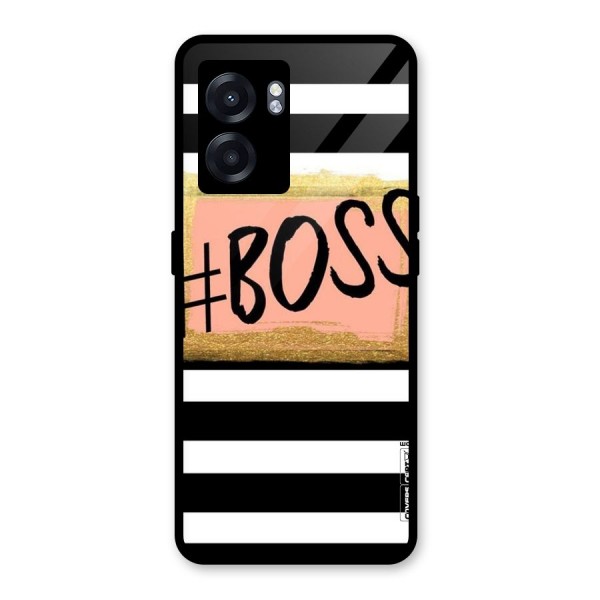 Boss Stripes Glass Back Case for Oppo K10 (5G)