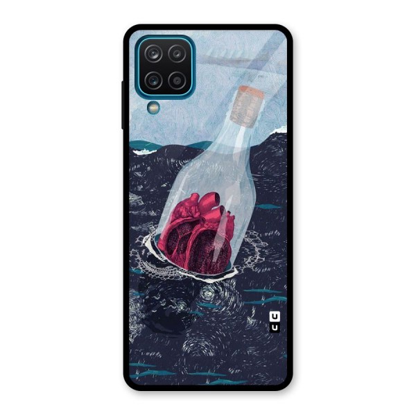 Bottle Heart Glass Back Case for Galaxy A12