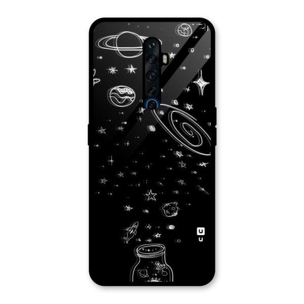 Bottle Of Stars Glass Back Case for Oppo Reno2 Z