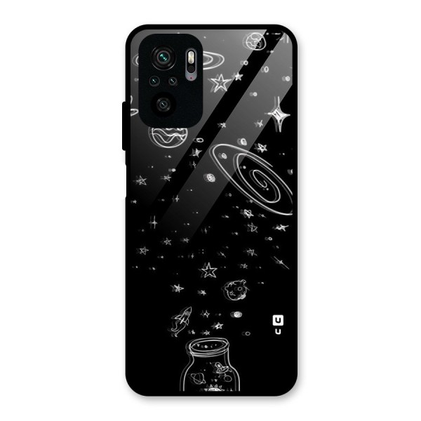 Bottle Of Stars Glass Back Case for Redmi Note 10