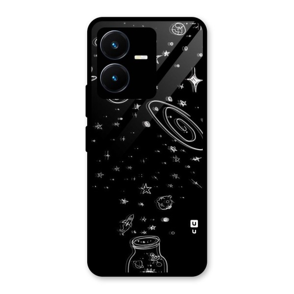 Bottle Of Stars Glass Back Case for Vivo Y22