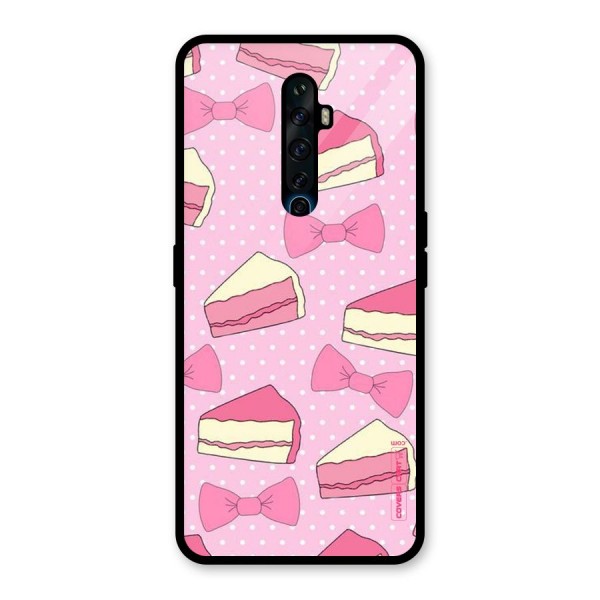 Bow Cake Glass Back Case for Oppo Reno2 Z