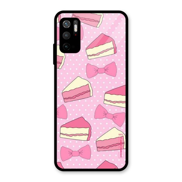 Bow Cake Glass Back Case for Poco M3 Pro 5G