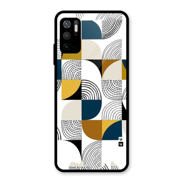 Boxes Pattern Glass Back Case for Poco M3 Pro 5G