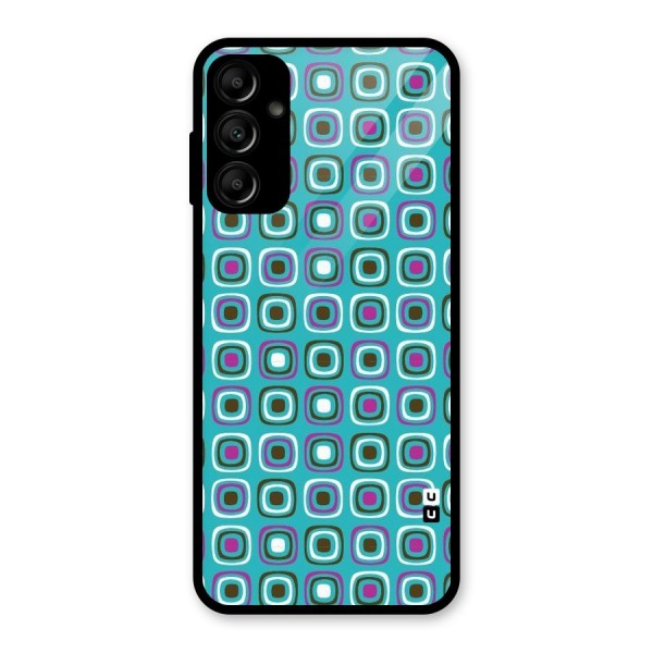 Boxes Tiny Pattern Glass Back Case for Galaxy A14 5G