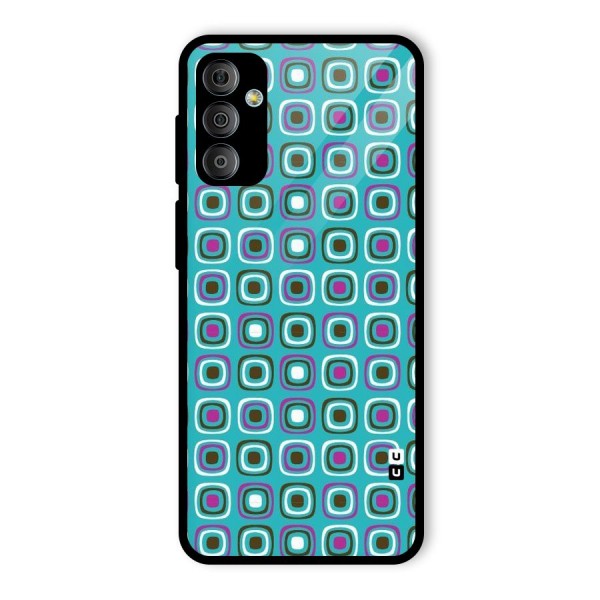 Boxes Tiny Pattern Glass Back Case for Galaxy F23