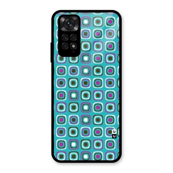 Boxes Tiny Pattern Glass Back Case for Redmi Note 11