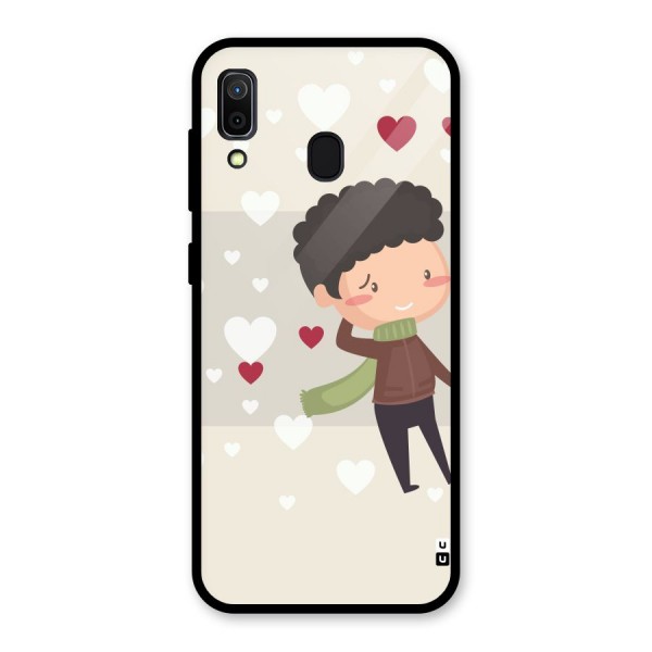 Boy in love Glass Back Case for Galaxy A30