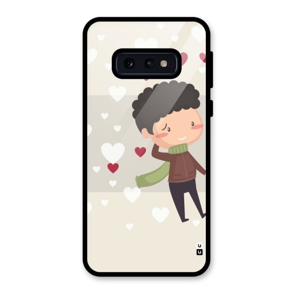 Boy in love Glass Back Case for Galaxy S10e