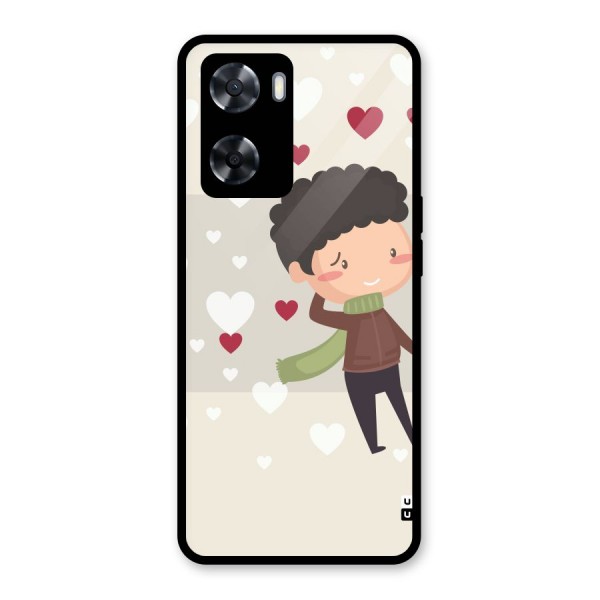 Boy in love Glass Back Case for Oppo A57 2022