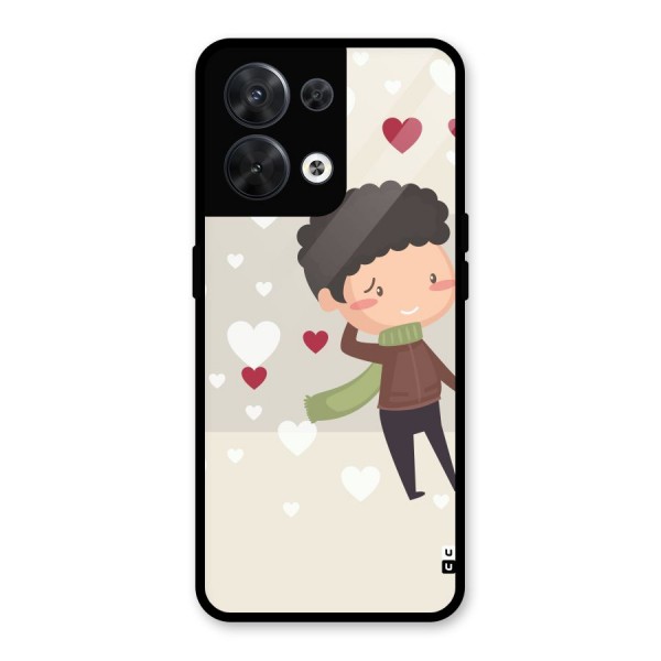 Boy in love Glass Back Case for Oppo Reno8 5G