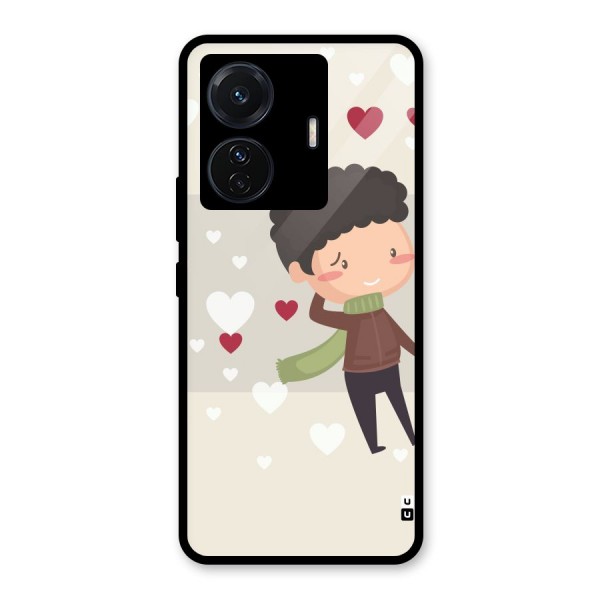 Boy in love Glass Back Case for Vivo T1 Pro