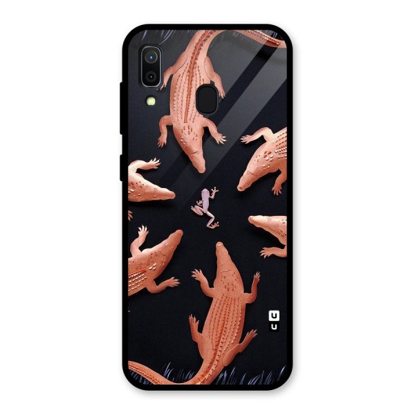 Brave Frog Glass Back Case for Galaxy A30